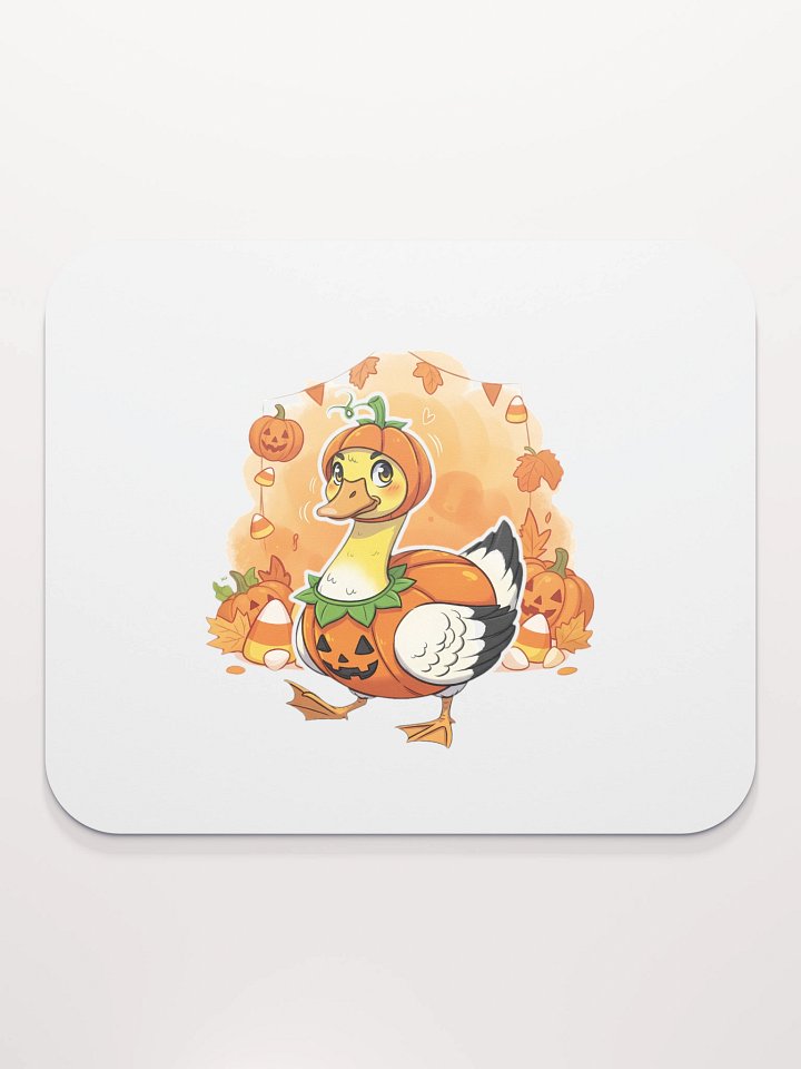 Funny Halloween Goose in Pumpkin Costume Mouse Pad product image (2)
