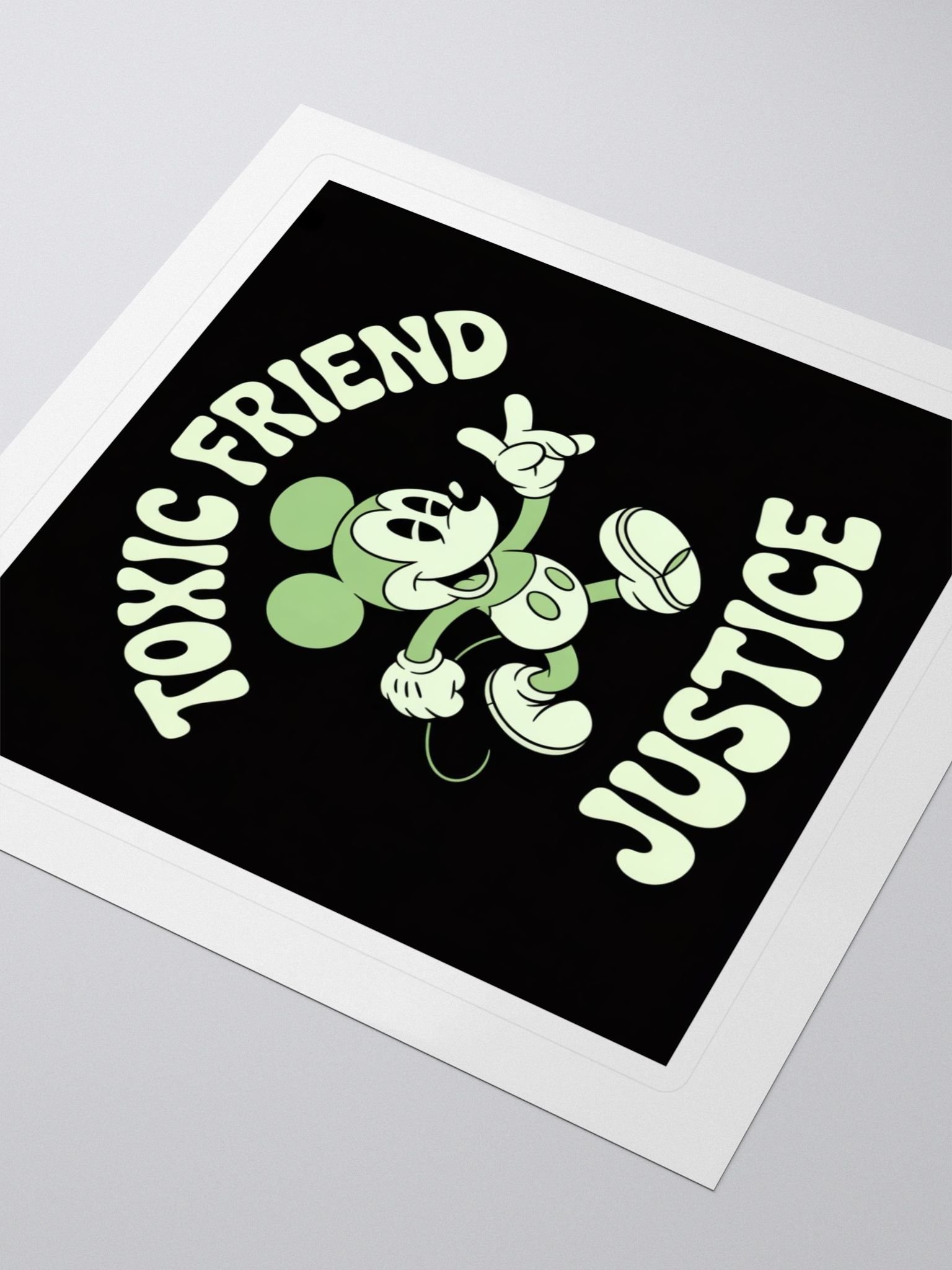 Vintage Justice Mouse Kiss Cut Stickers product image (3)