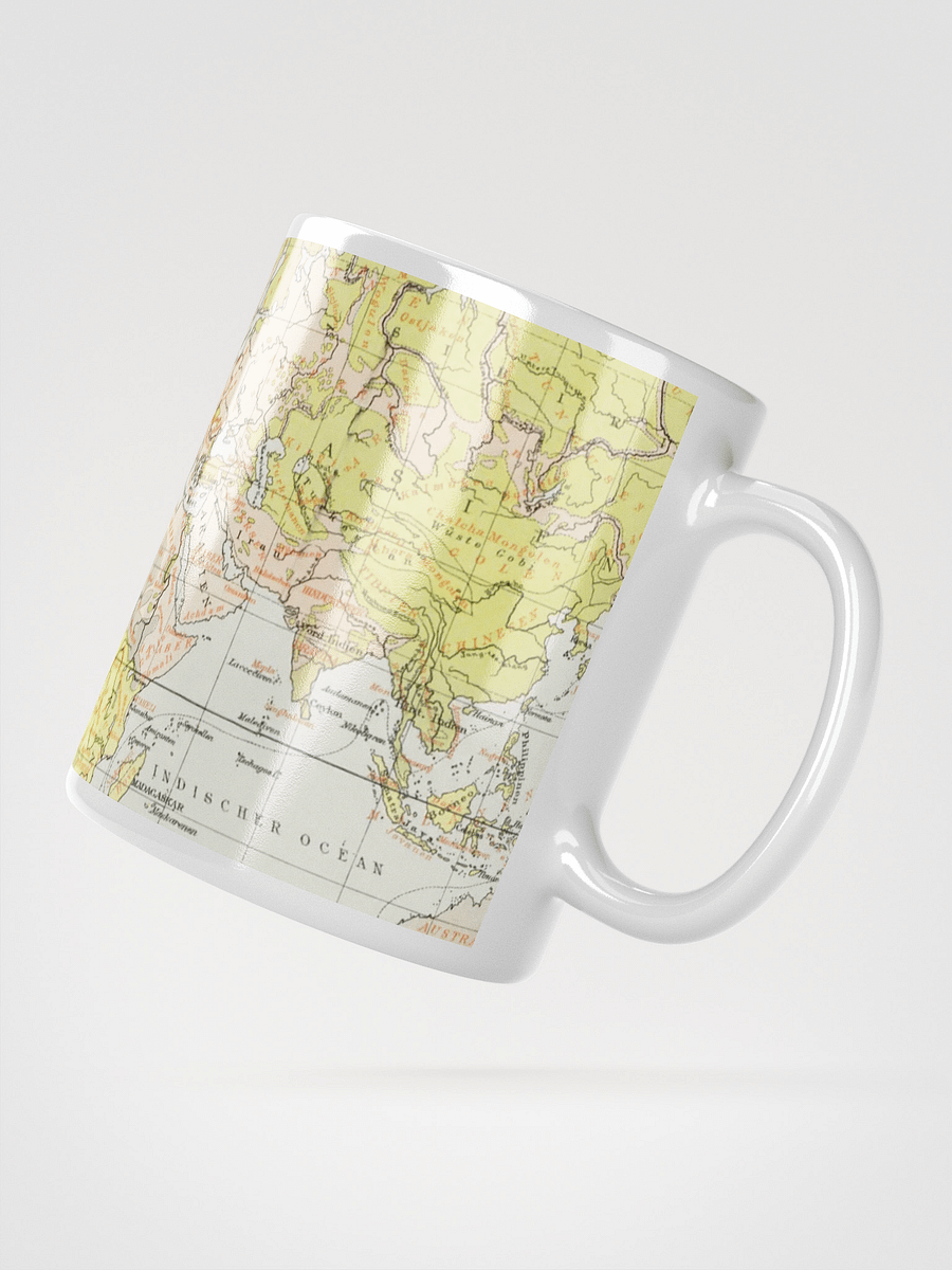 Vintage World Map White Glossy Mug product image (2)