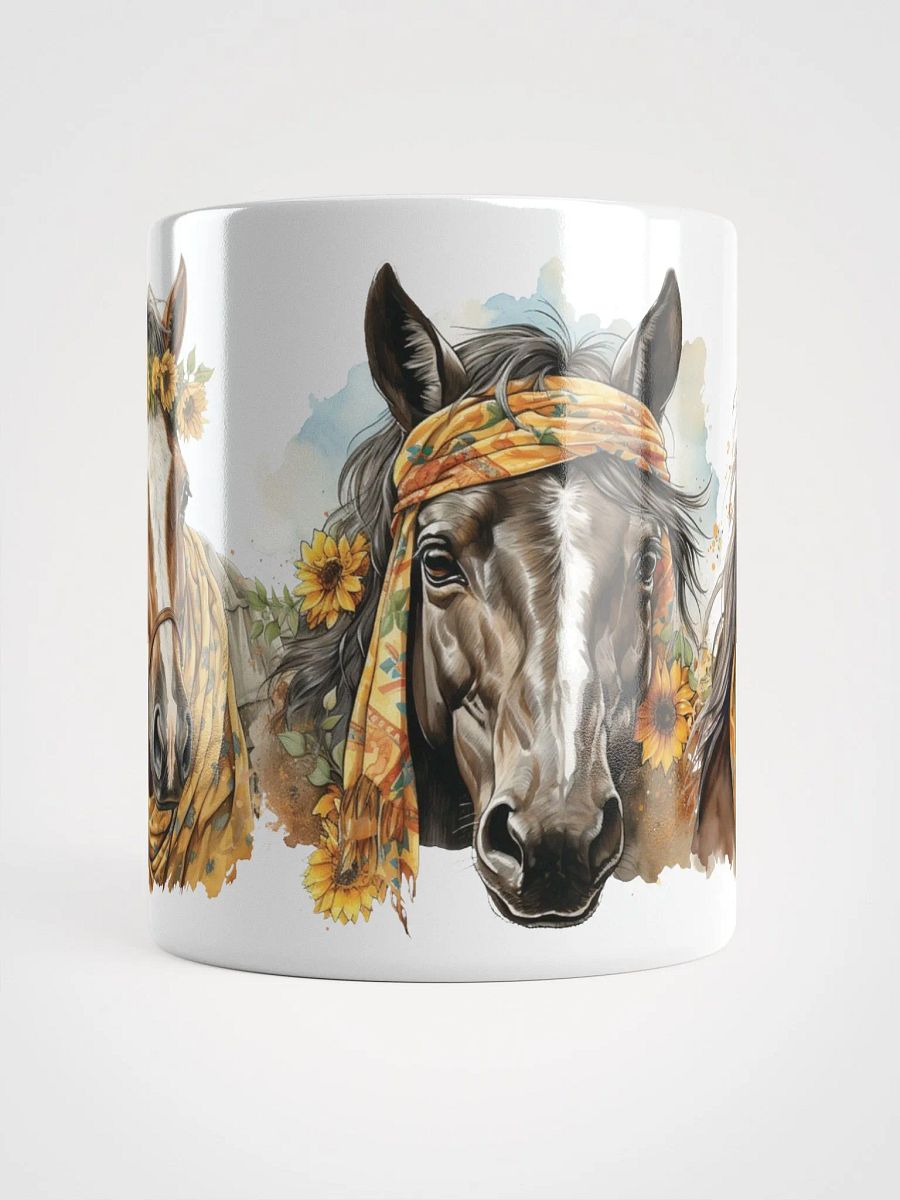 Sunflower Stallions Ceramic Mug product image (2)