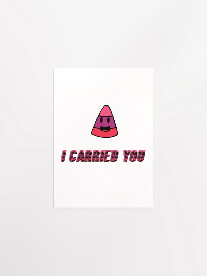 I CARRIED YOU - Matte Poster Paper product image (1)