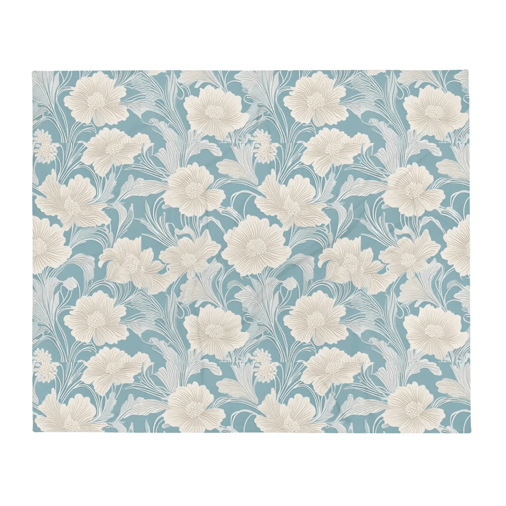 Elegant Floral Reverie Throw Blanket product image (7)