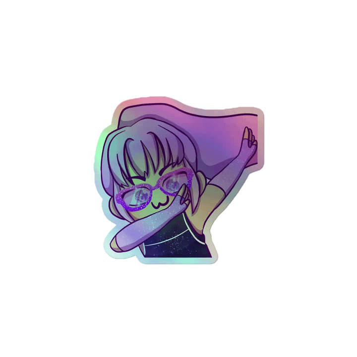 Dab holographic sticker product image (1)