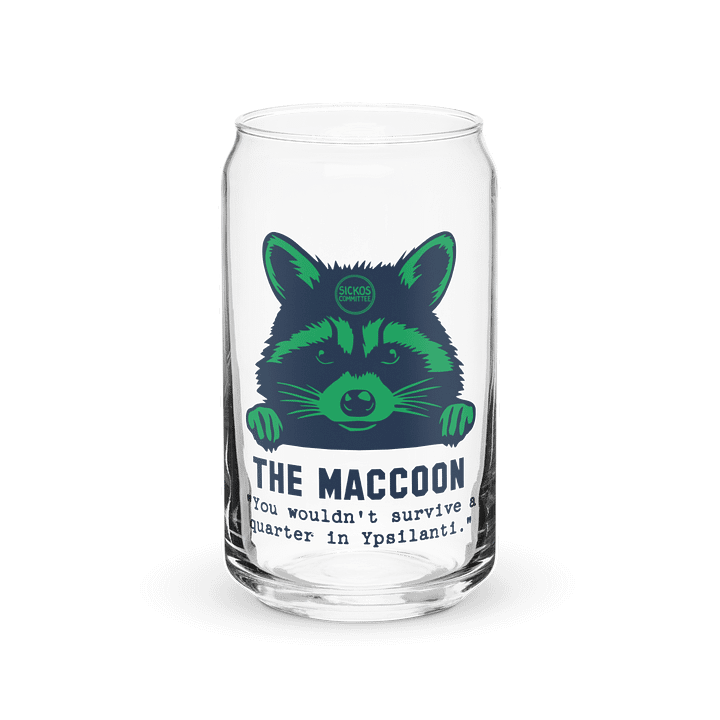 The MACCON - Can Glass 16 oz (with optional lid/w straw) product image (1)