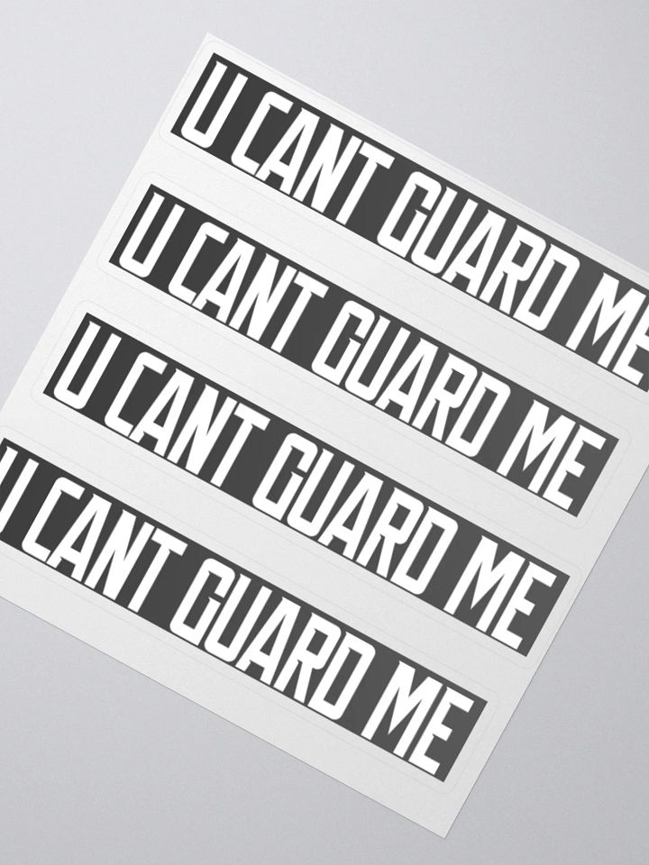 Bryce hoops: 4 u cant guard me stickers product image (2)