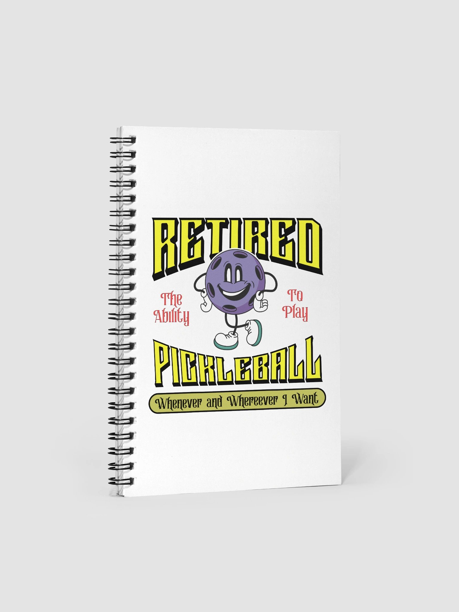 Retired Pickleball Spiral Notebook product image (2)