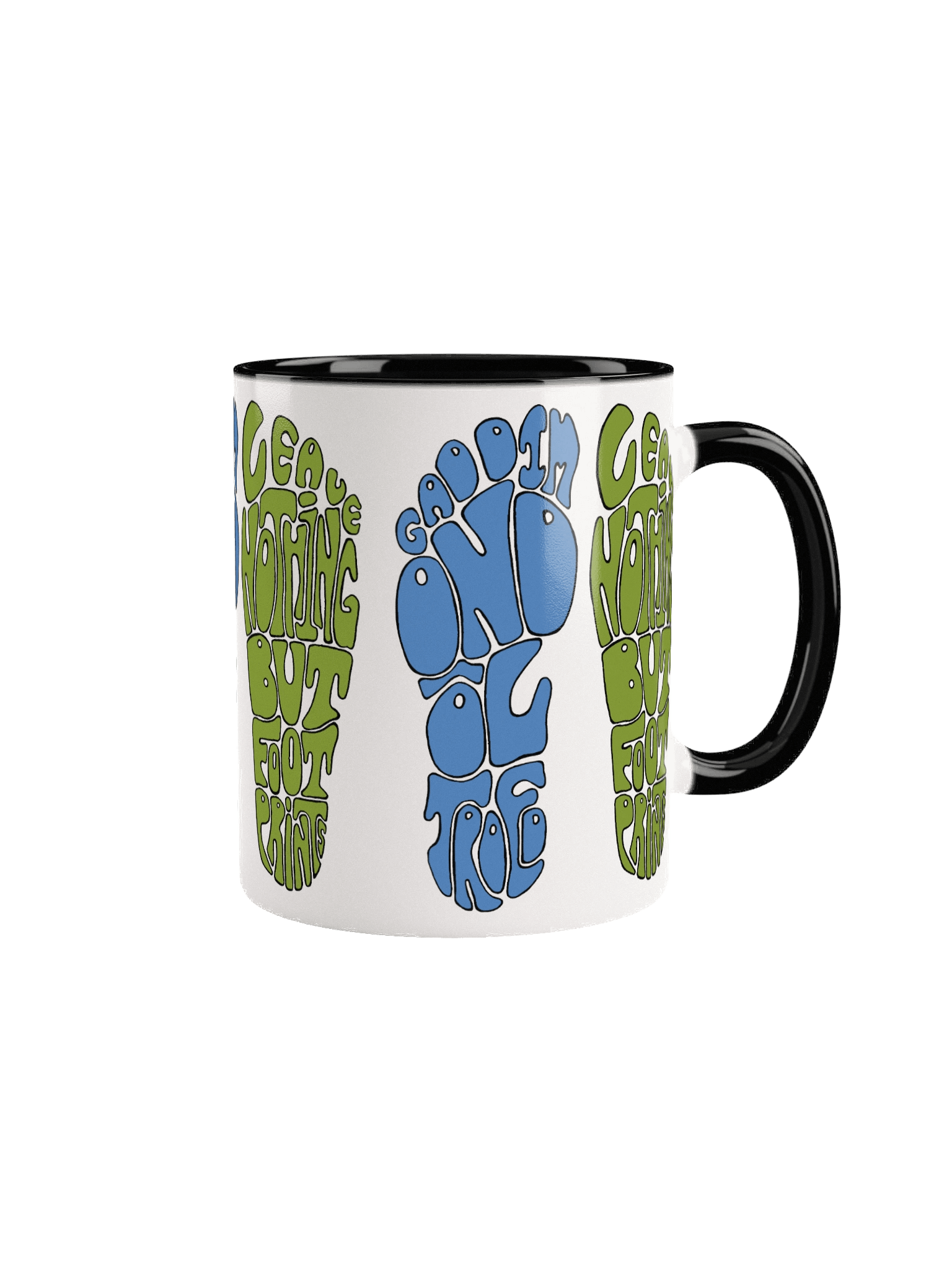 Bilingual Footprints inside colour mug product image (2)