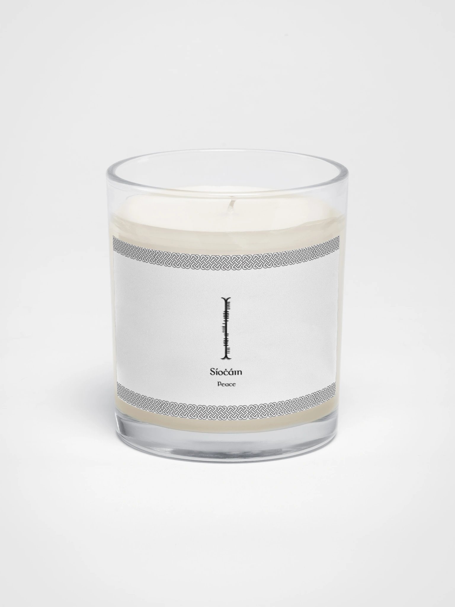 Síocháin — The Peace Ogham Candle product image (1)