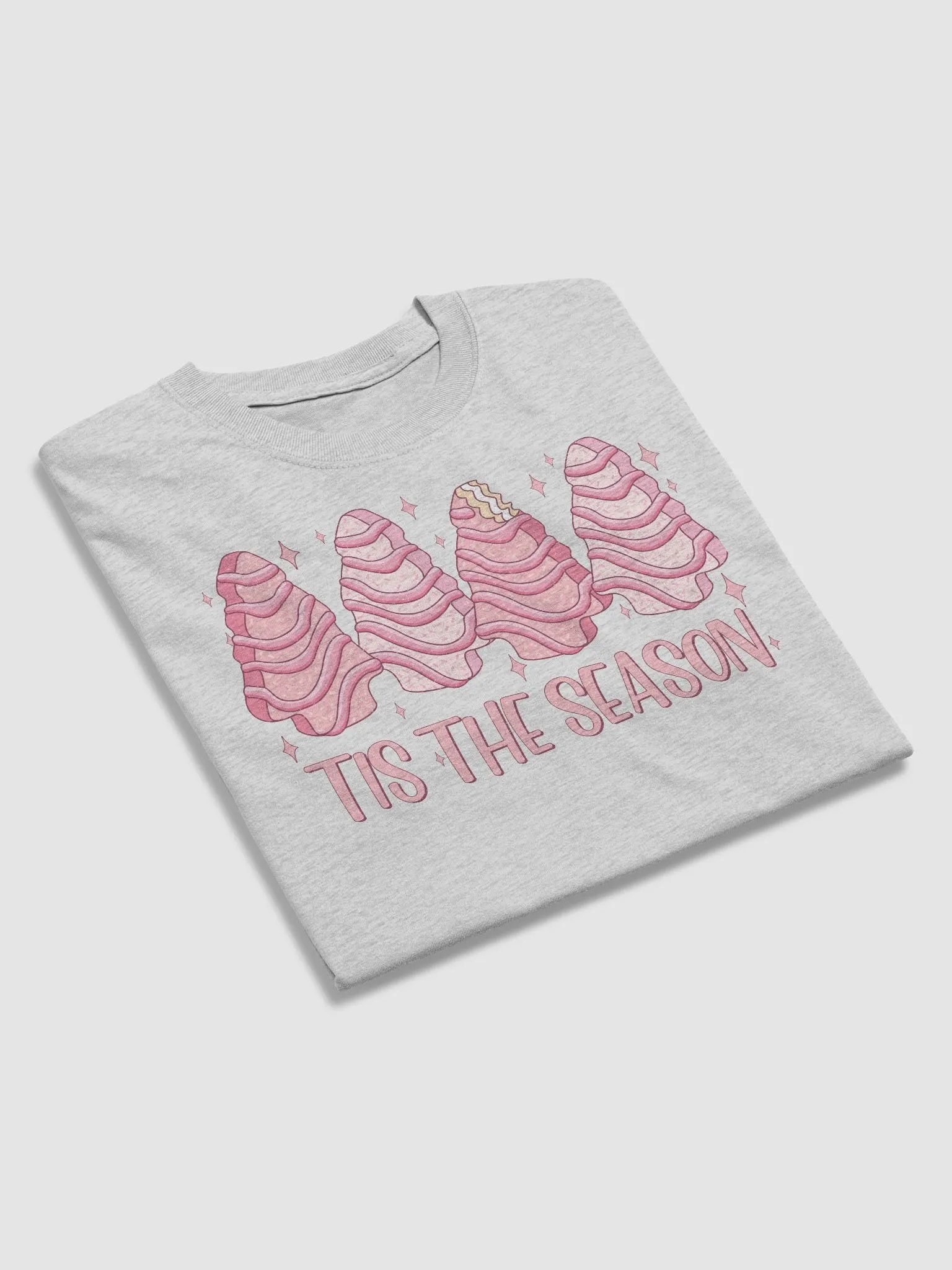TIS THE SEASON CAKE PINK T-SHIRT product image (43)