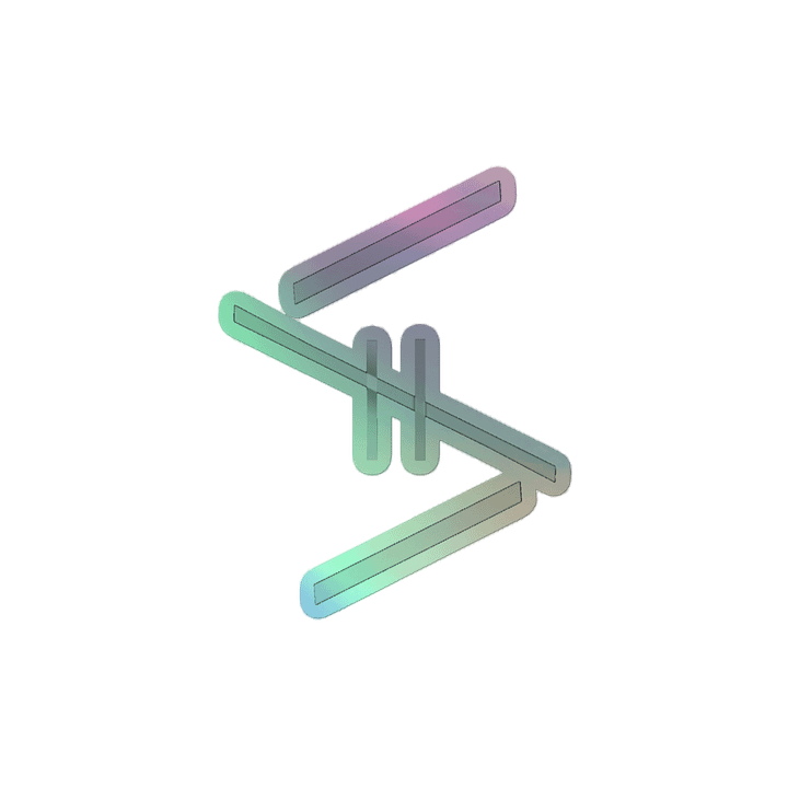 'Standard' holo logo sticker product image (2)