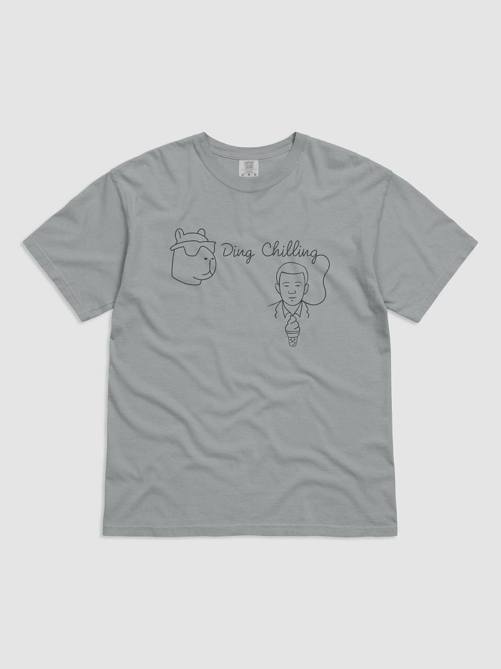 Ding Chilling [5b] – Chill Capybara & Ice Cream Meme | Hand-Drawn Chess Humor | Black Line Art for Light Colors | T-Shirt product image (1)