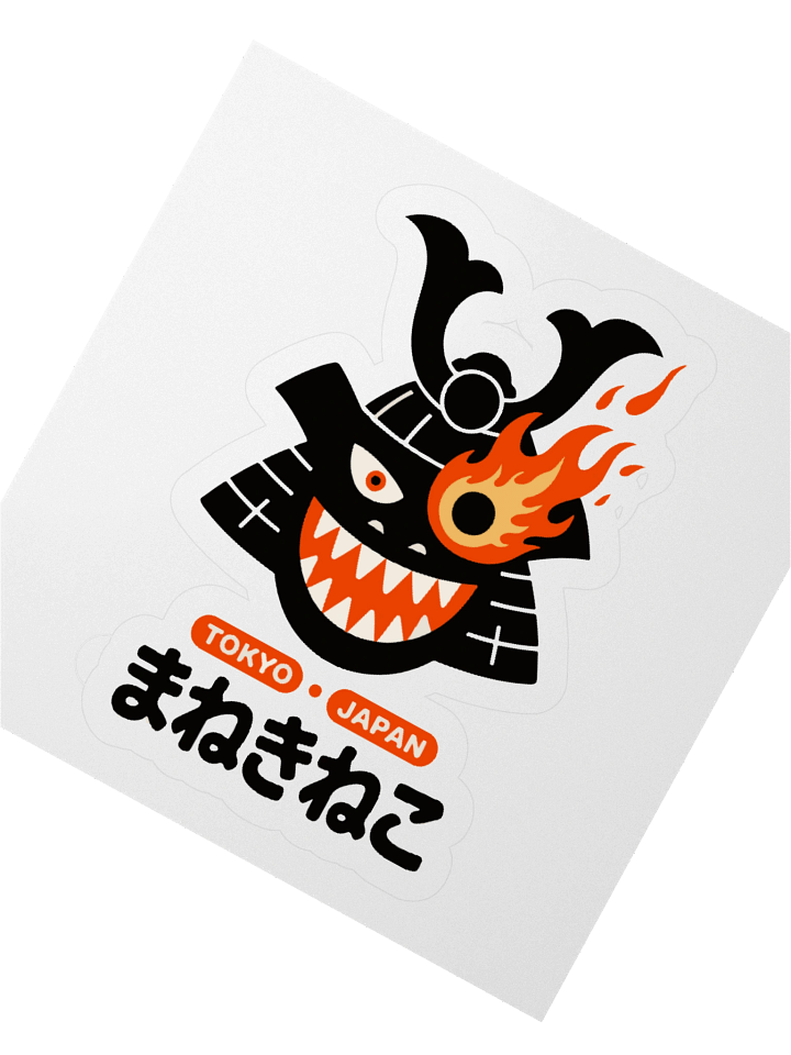 Fiery Tokyo Monster Kiss Cut Stickers product image (4)