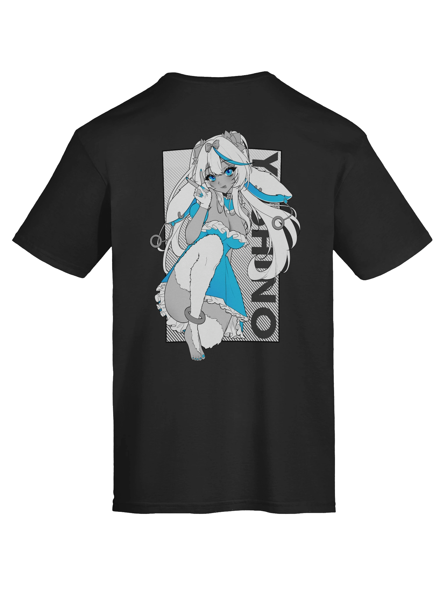 Yoshino ₍ᐢᐢ₎ T-Shirt - Black / White / Gray / Blue product image (11)