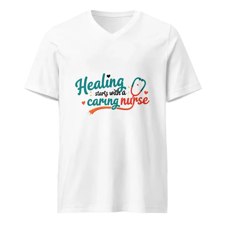 Caring Nurse V-Neck Tee product image (1)