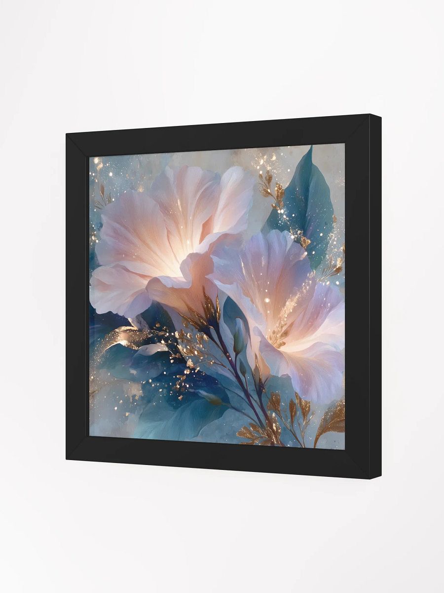 Glowing Grace: Blush & Gold Floral Wall Art product image (7)