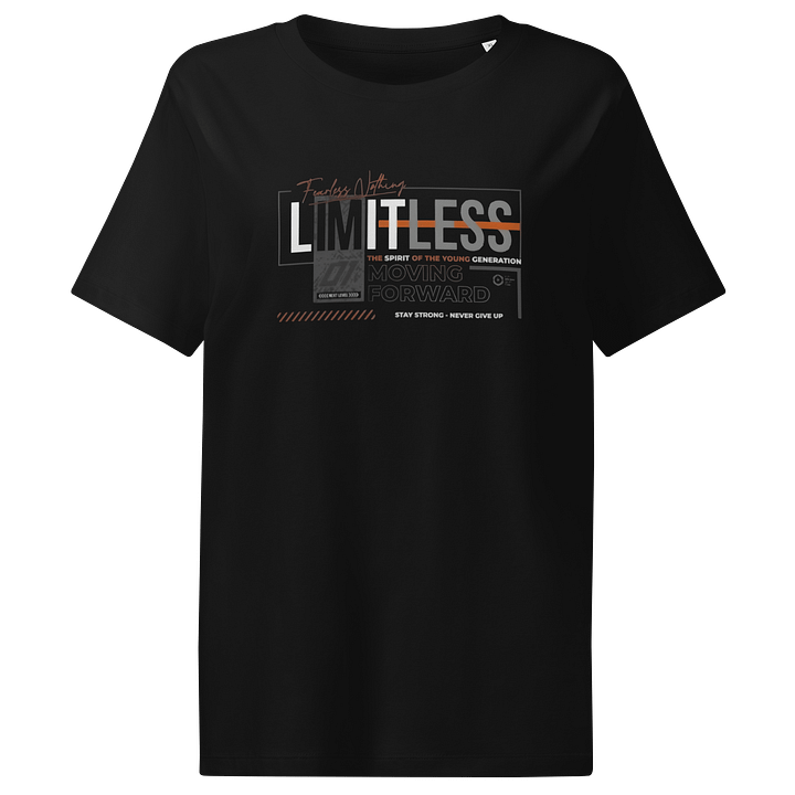Women's Organic Ribbed Neck T-Shirt Stanley/Stella Limitless Lettering Graphic product image (1)