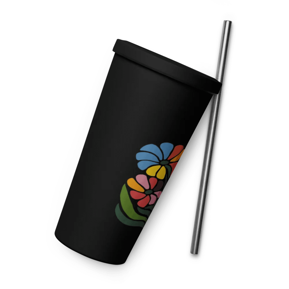 Pink Tropical Flower Travel Mug product image (9)