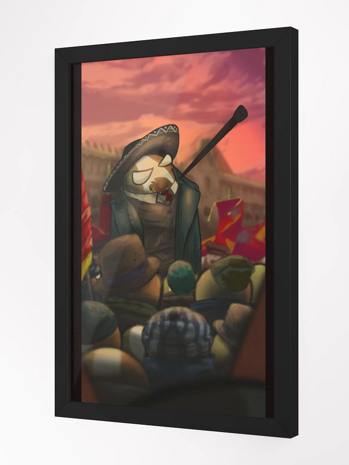 Revolutionary Mexican Polandballs framed poster product image (4)