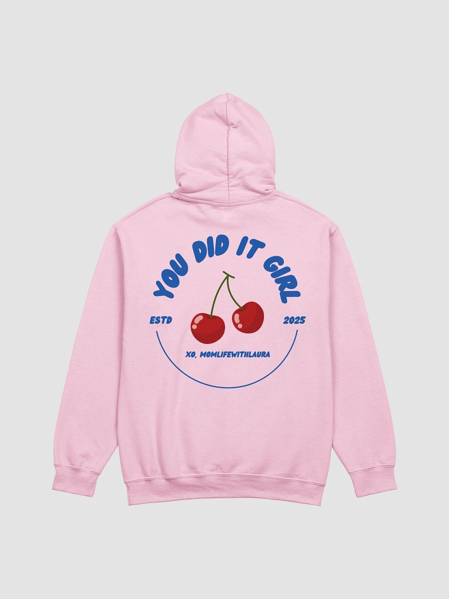 You Did it Girl Cherries Hoodie - Blue/Pink product image (2)