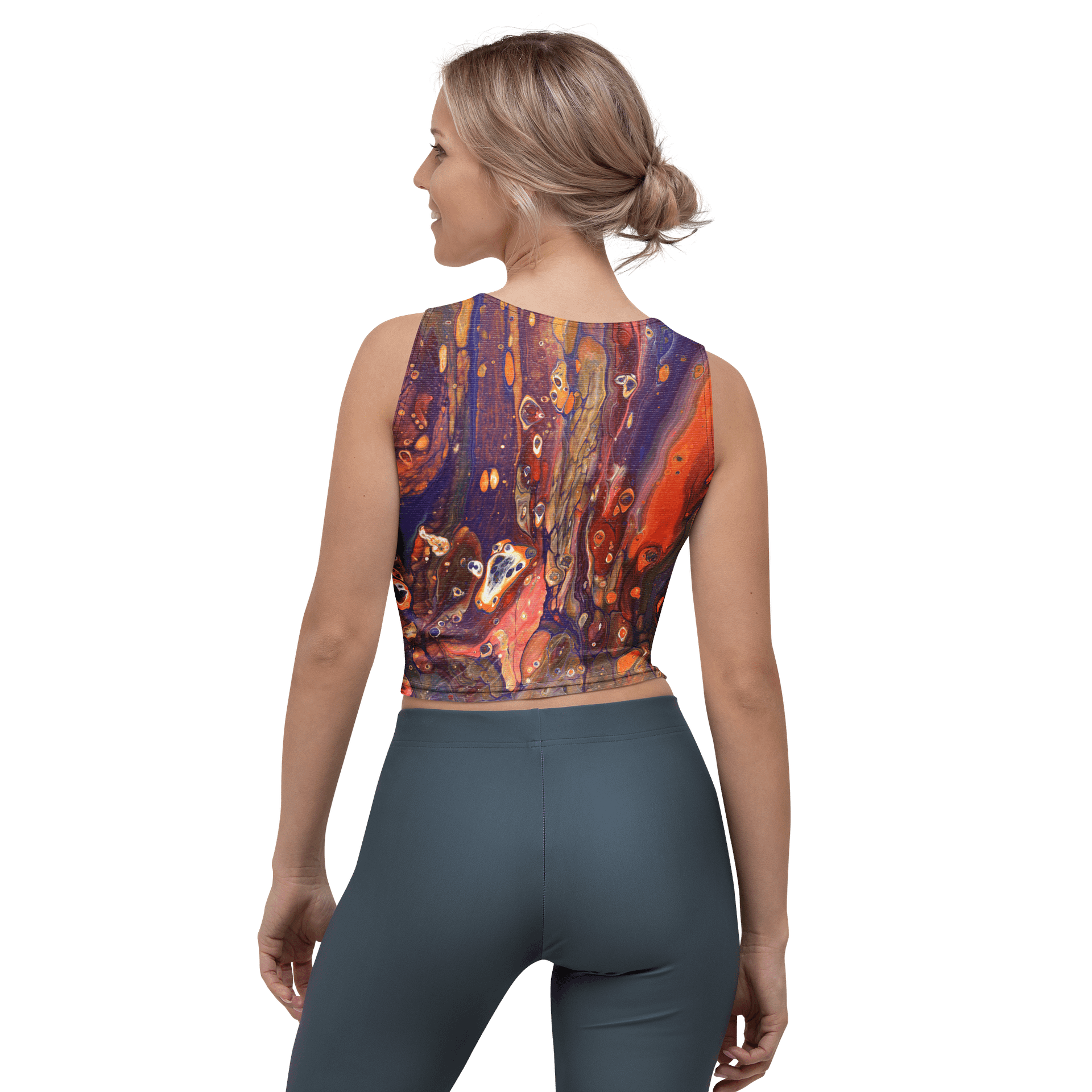 Hyperspace Fluid Acrylic Crop Top product image (2)