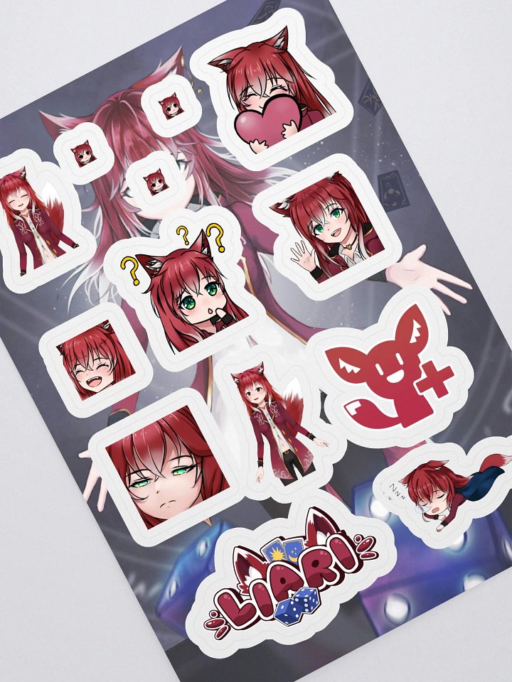 Liari's Emotive Avatar Sticker Sheet product image (1)
