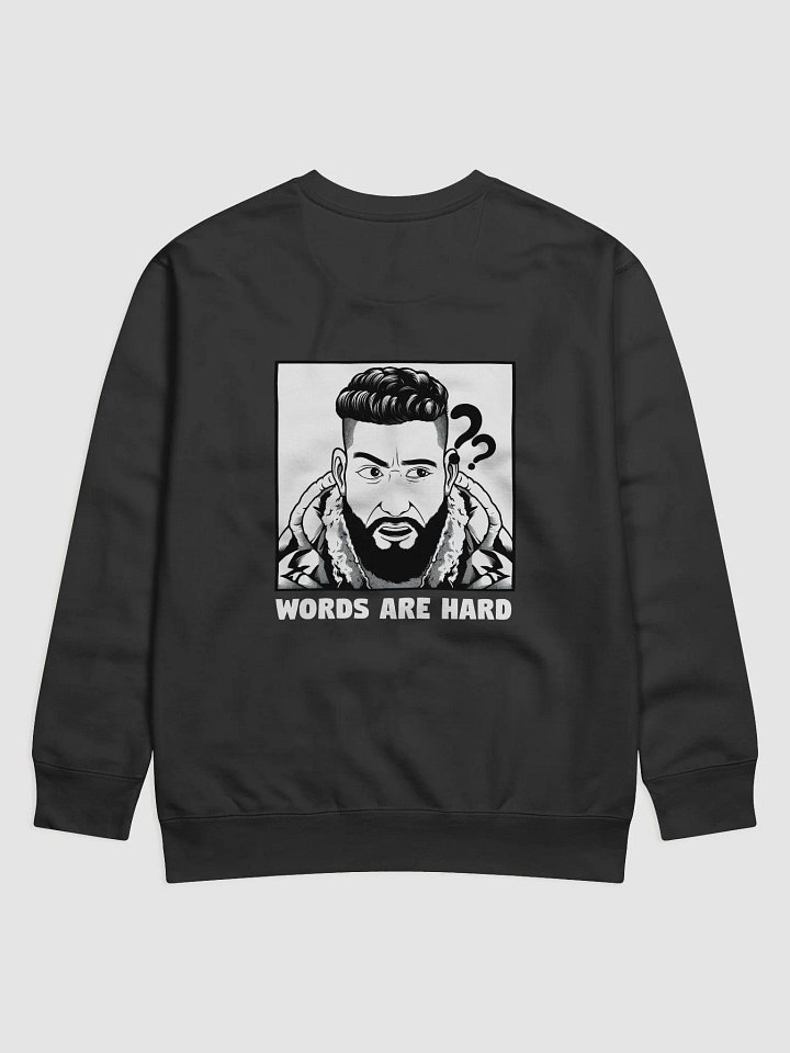 [Limited Edition] Words are hard Sweater (Back Design) product image (2)
