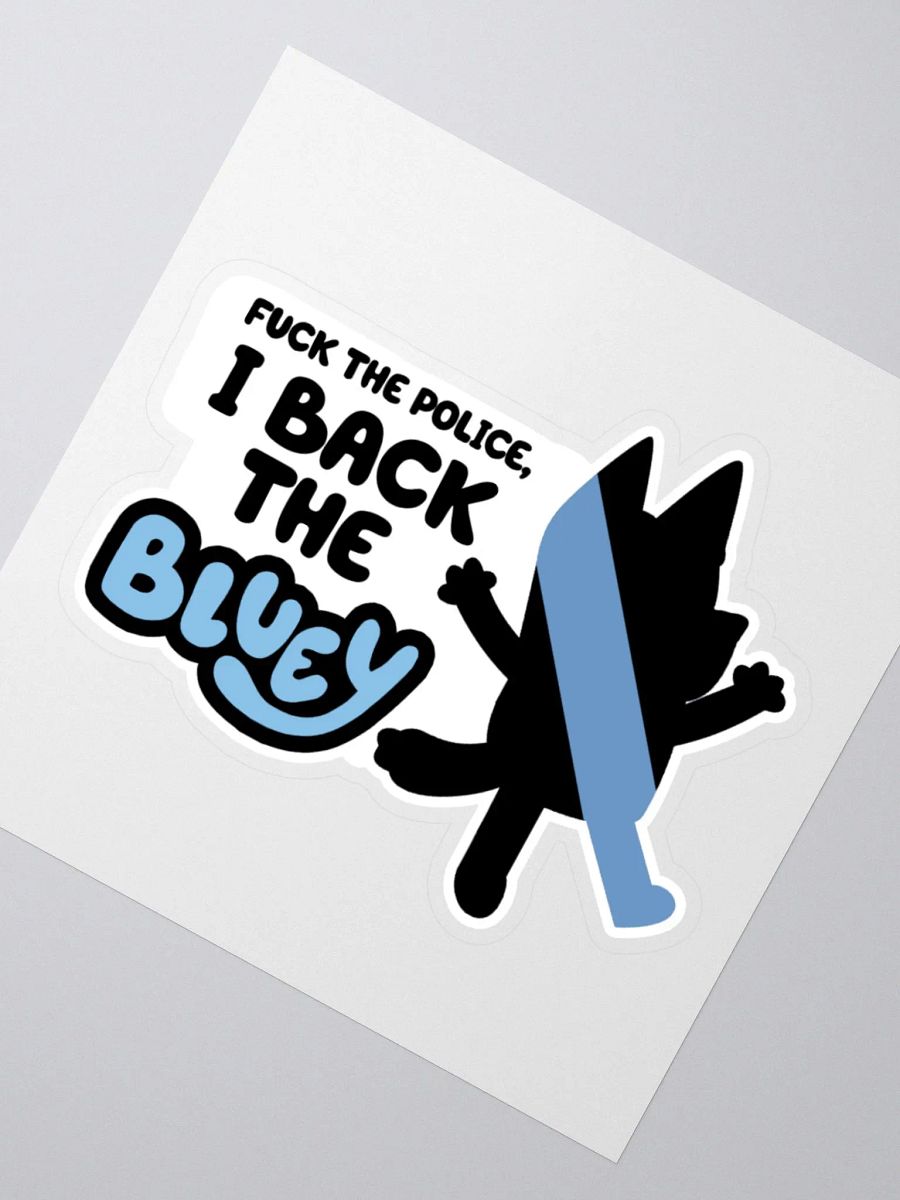 NSFW Back The Bluey Vinyl Sticker product image (6)