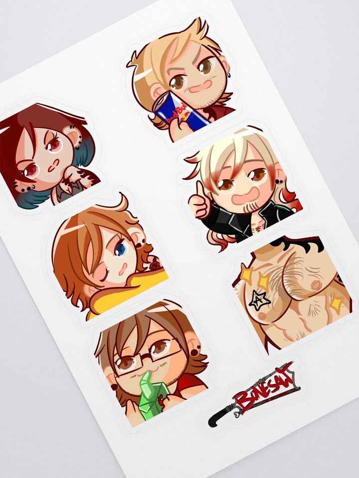 Bonesaw band Sticker Sheet product image (1)