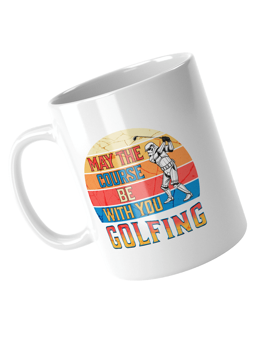 May The Course Be With You Golfing Galactic Warrior Mug product image (2)