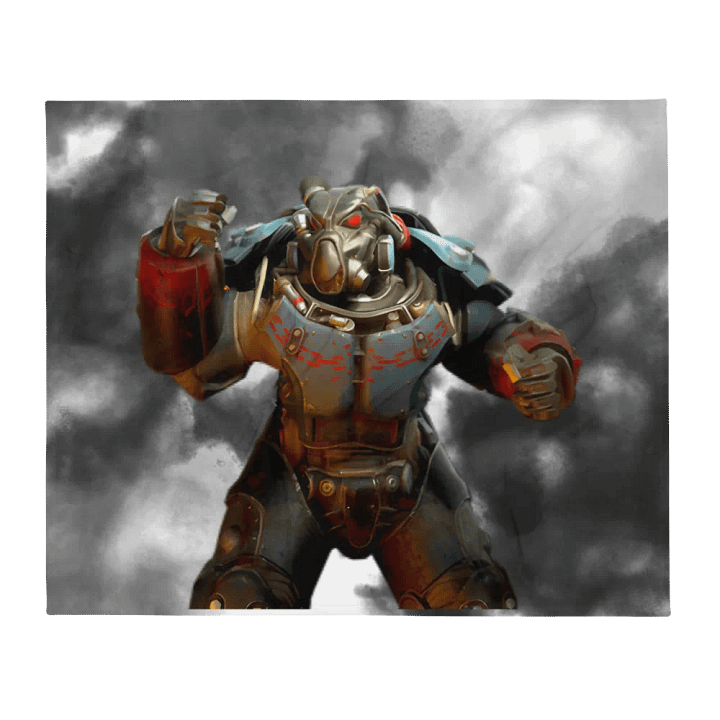 Power Armor Smokey Cloud Throw Blanket product image (1)