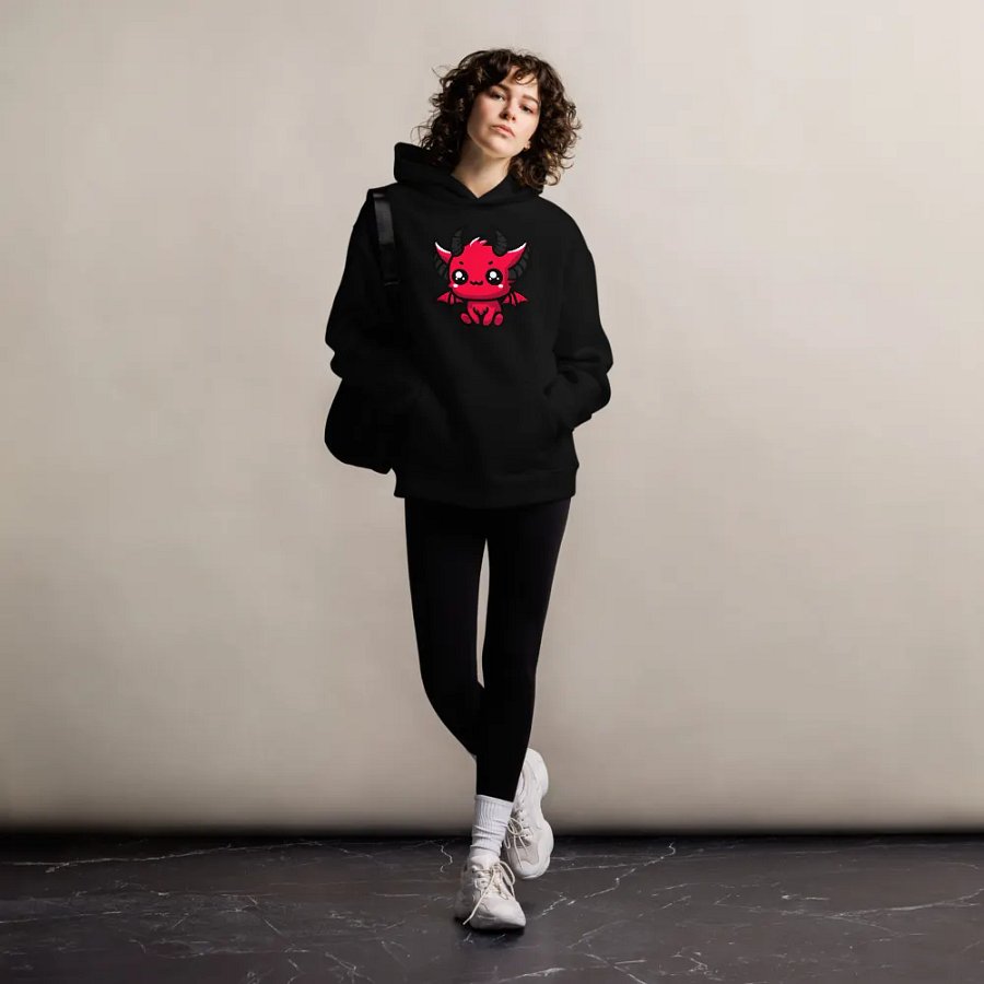 Adorable Demon Unisex Oversized Hoodie product image (8)