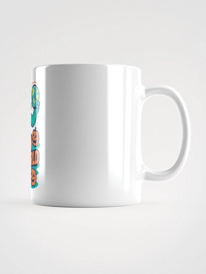 Halloween Monster Spins the World Glossy Mug product image (2)