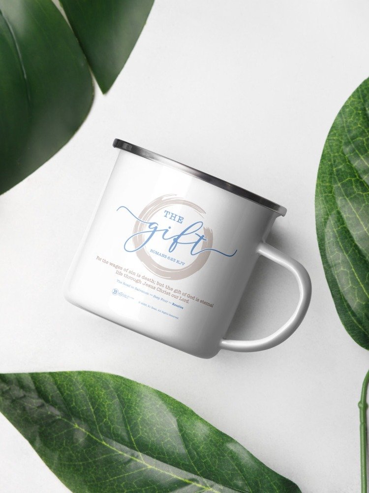 Mug, The Road to Salvation, Step 4, THE GIFT/Receive, Premium Enamel Mug product image (10)
