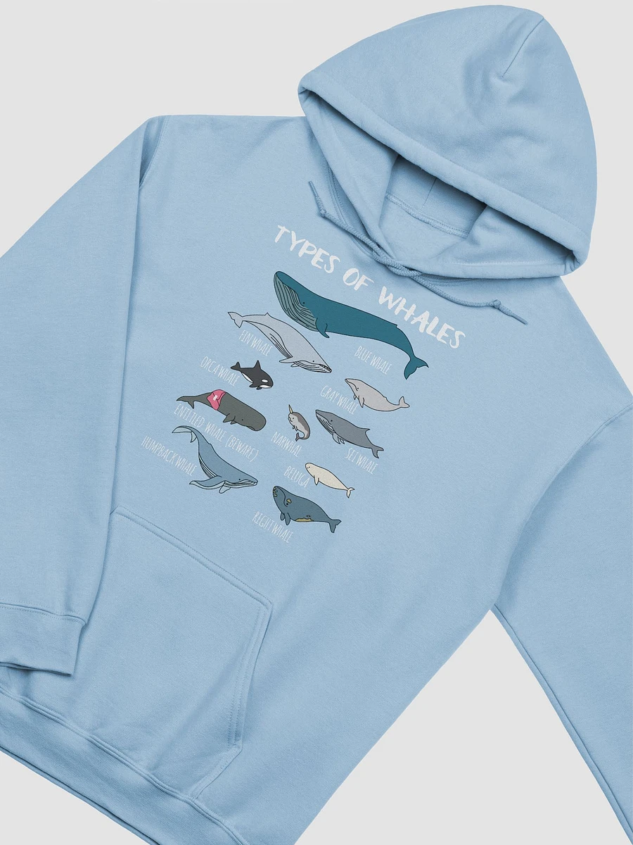 Types of Whales - Light Blue Hoodie product image (2)