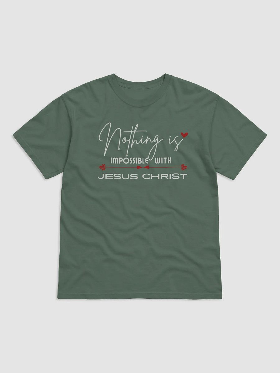 Nothing Is Impossible With Jesus Christ. Comfort T-shirt product image (2)