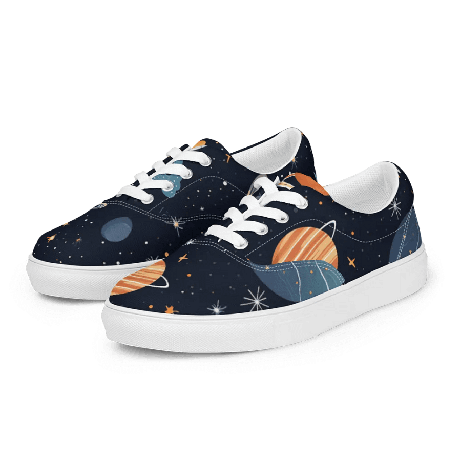 Galactic Odyssey Lace-Up Canvas Shoes product image (4)