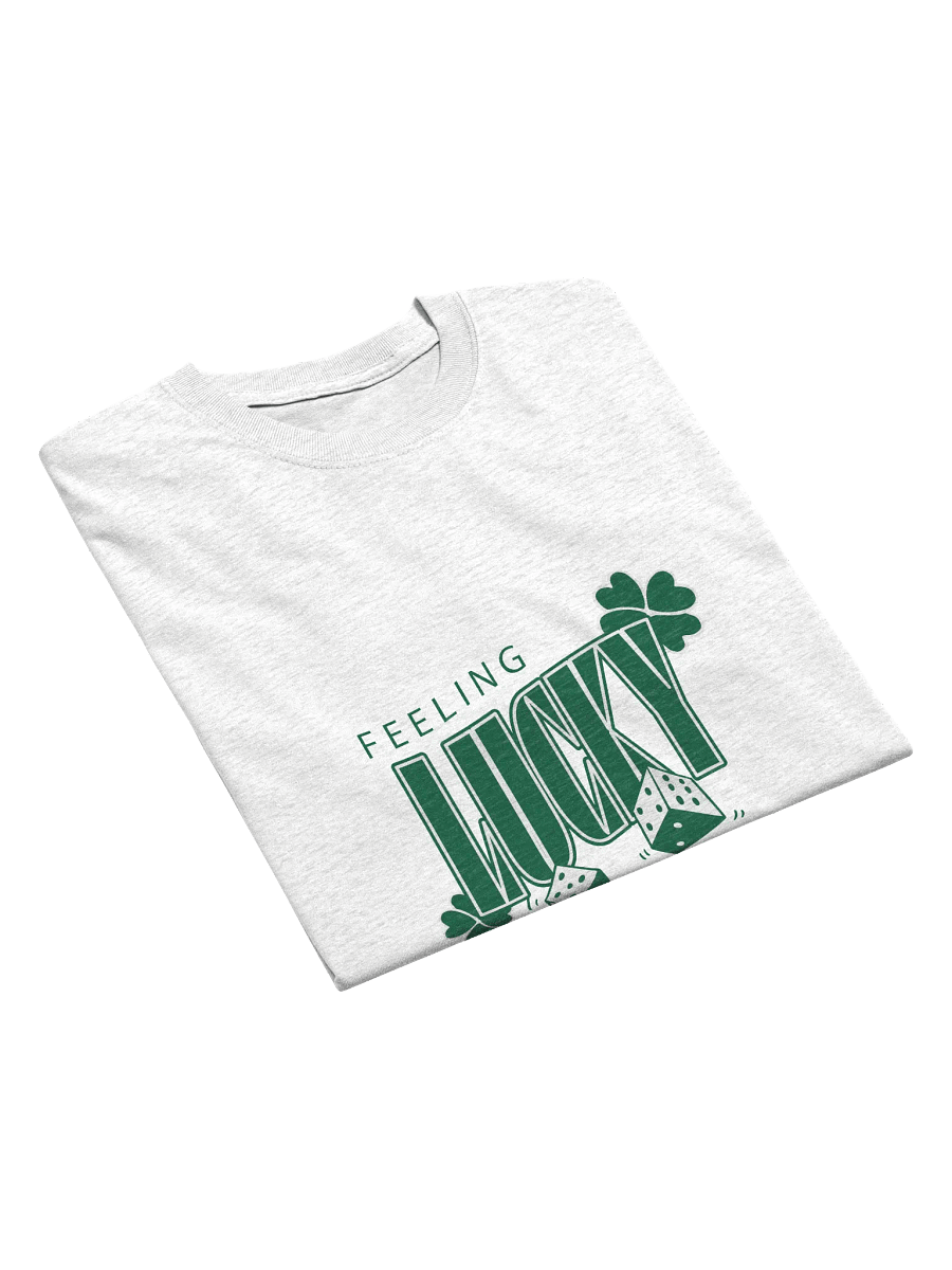 Feeling Lucky T-Shirt | Minimalist St. Patrick’s Day Dice & Shamrock Tee product image (3)
