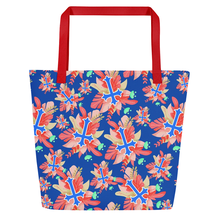 Coral Floral Cross Tote Bag product image (3)