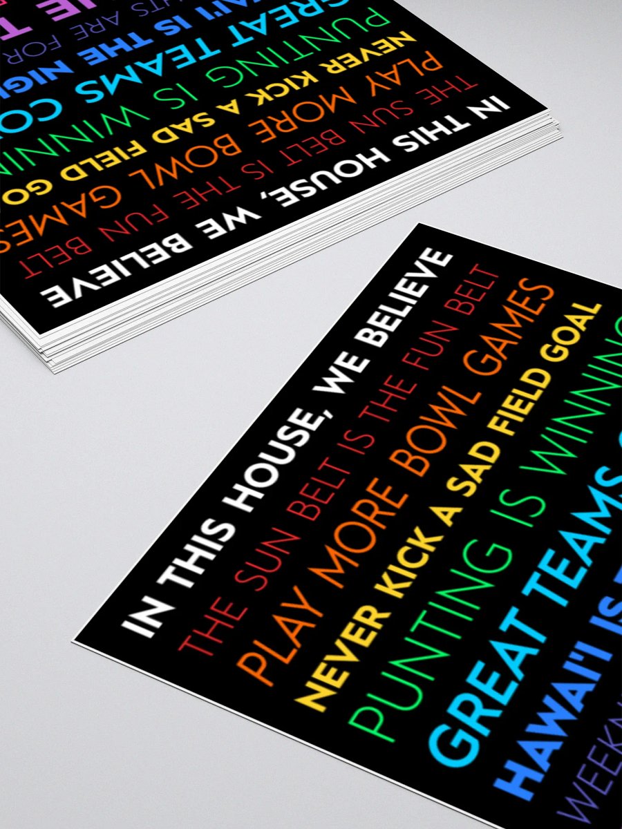 IN THIS HOUSE STICKER (3 Sizes) product image (10)