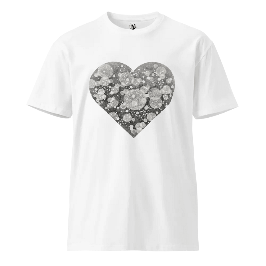 Nashīnasu - Light Particles Heart White T-Shirt product image (1)