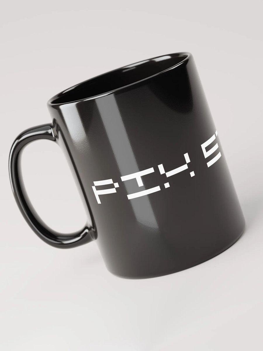 Pix Stitch Black Glossy Mug product image (5)