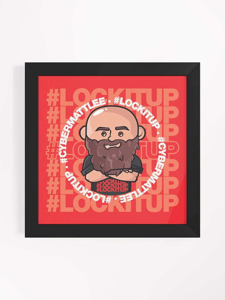 Matt Lee #LOCKITUP - Framed Print (Red) product image (1)