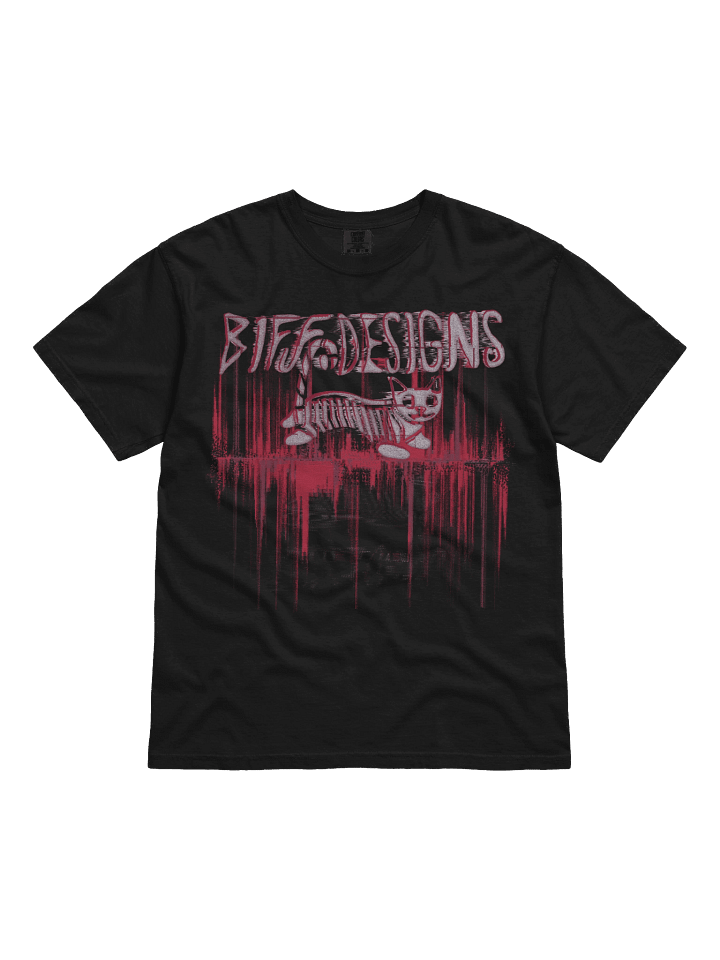 Biff Designs Glitchcore Bone Cat T-Shirt product image (1)