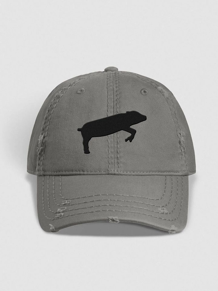 Leaping Pig Logo DARK (Otto Distressed Dad Hat) product image (10)