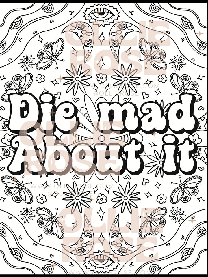 Die Mad About It | Coloring Page product image (1)