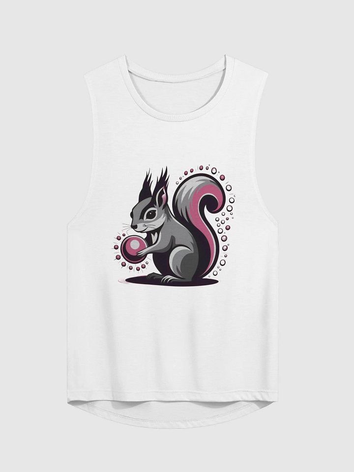 Whimsical Squirrel Holding Pink Ball Flowy Tank product image (1)