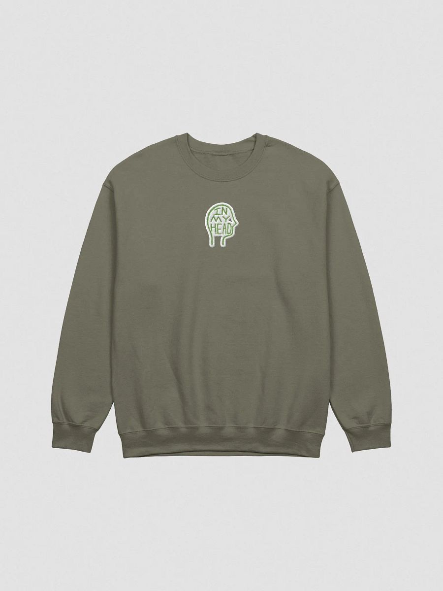 In My Head embroidered crewneck (light green bubble design) product image (4)