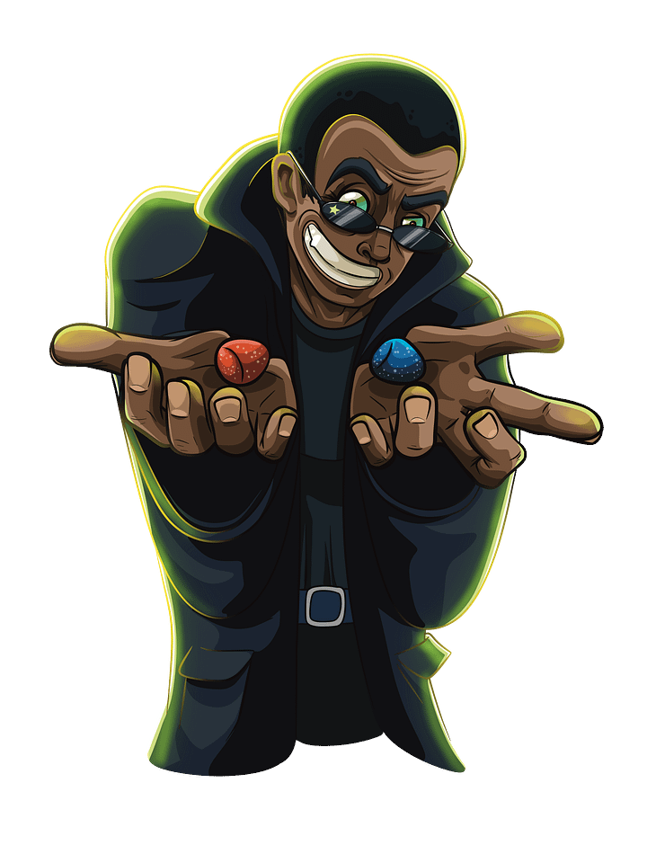 Red or Blue Pill Sticker product image (1)