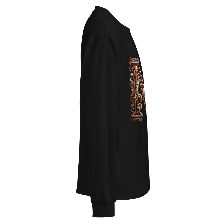 Golden Floral Monogram Long Sleeve Shirt product image (3)