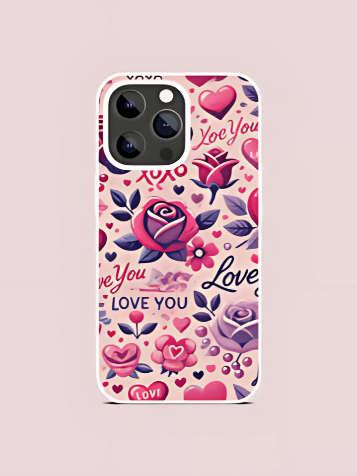 Tough Valentine’s Day Phone Case PNG – Romantic Design with Hearts & Love Elements – Sublimation-Ready – High-Quality Instant Download (300 DPI) product image (1)